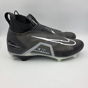 Nike Alpha Menace Elite 3 'Black Iron Grey' Football Cleats Men's Size 13